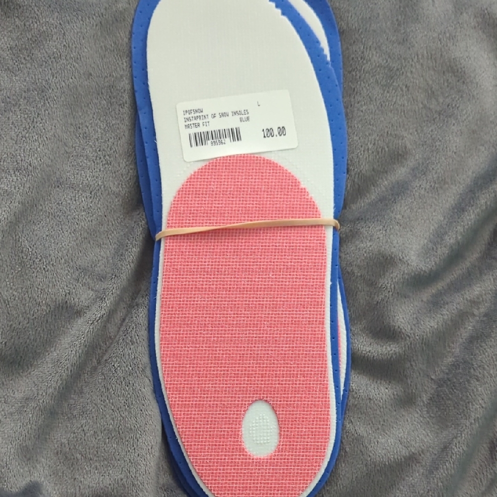 Blue and Pink Shoe Insoles